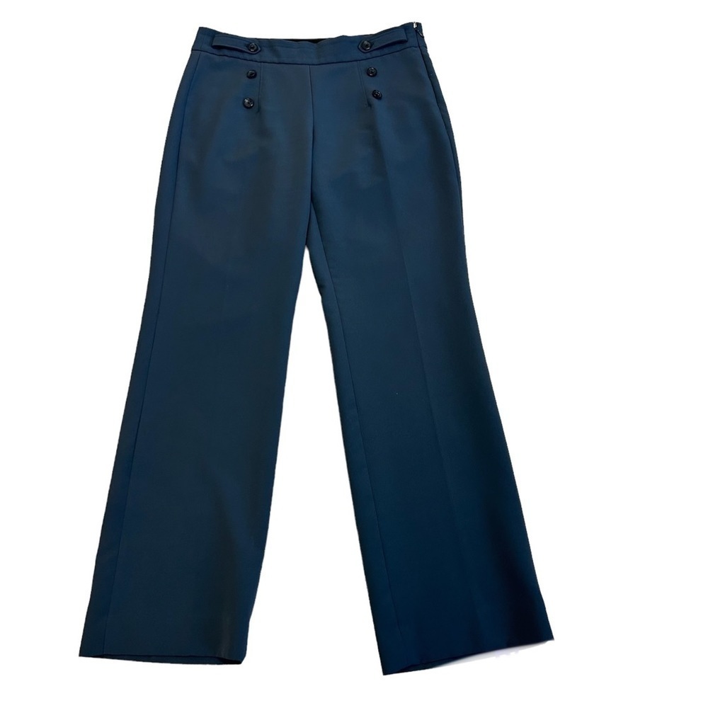 BANANA Republic blueish gray sailor military pants Sz 8 NWOT